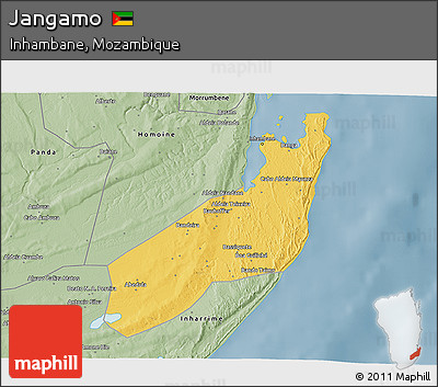 Savanna Style 3D Map of Jangamo