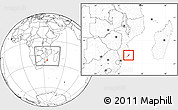 Blank Location Map of Jangamo, within the entire country