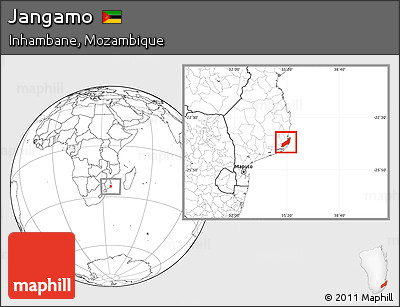 Blank Location Map of Jangamo