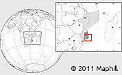Blank Location Map of Jangamo, highlighted country, highlighted parent region, within the entire country