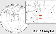 Blank Location Map of Jangamo, highlighted parent region, within the entire country