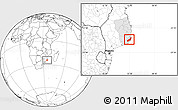 Blank Location Map of Jangamo, highlighted parent region