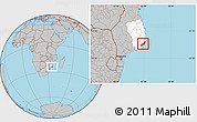 Gray Location Map of Jangamo, highlighted parent region