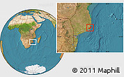 Satellite Location Map of Jangamo