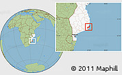 Savanna Style Location Map of Jangamo, highlighted country