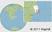 Savanna Style Location Map of Jangamo, highlighted parent region