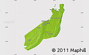 Physical Map of Jangamo, cropped outside