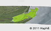 Physical Panoramic Map of Jangamo, darken, semi-desaturated