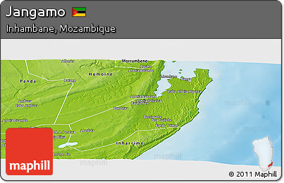 Physical Panoramic Map of Jangamo