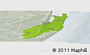 Physical Panoramic Map of Jangamo, lighten, semi-desaturated