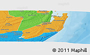 Political Panoramic Map of Jangamo