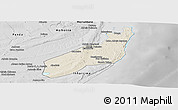 Shaded Relief Panoramic Map of Jangamo, desaturated