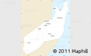 Classic Style Simple Map of Jangamo, single color outside