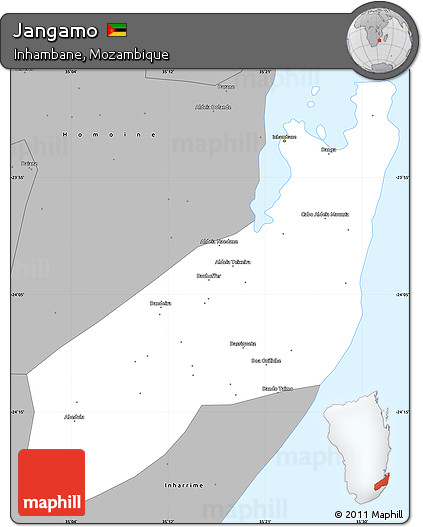 Gray Simple Map of Jangamo