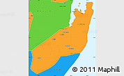 Political Simple Map of Jangamo