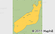 Savanna Style Simple Map of Jangamo, cropped outside