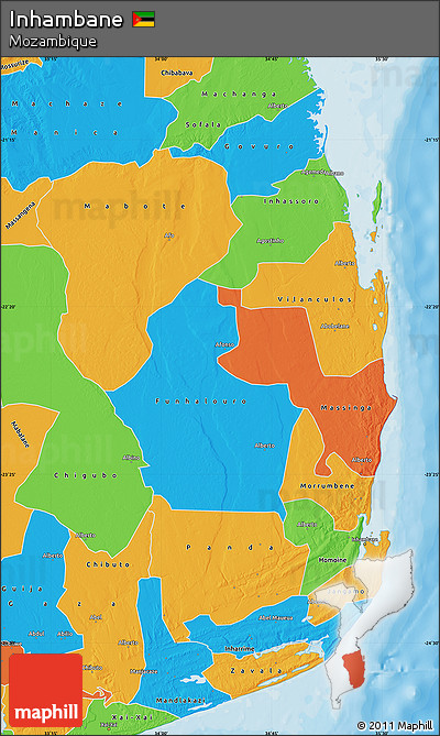Political Map of Inhambane