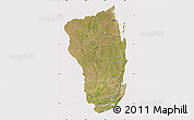 Satellite Map of Inhambane, cropped outside