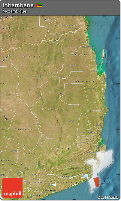 Satellite Map of Inhambane