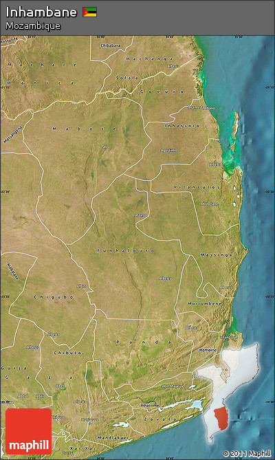 Satellite Map of Inhambane