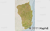 Satellite Map of Inhambane, lighten
