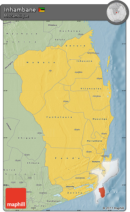 Savanna Style Map of Inhambane