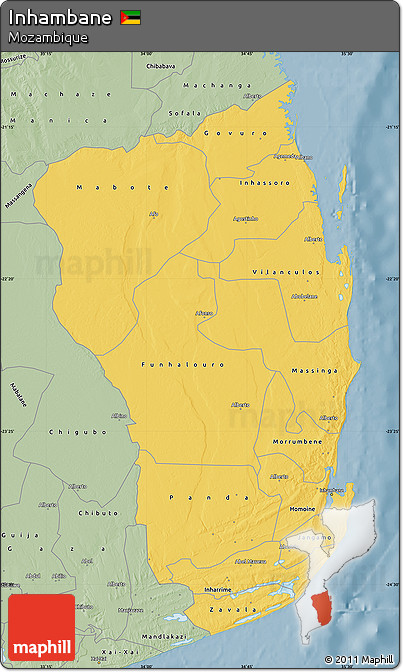 Savanna Style Map of Inhambane