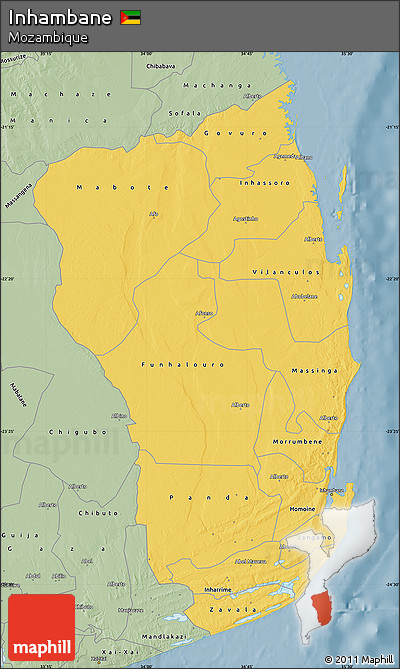 Savanna Style Map of Inhambane