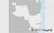 Gray 3D Map of Massinga, single color outside