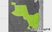 Physical 3D Map of Massinga, darken, desaturated