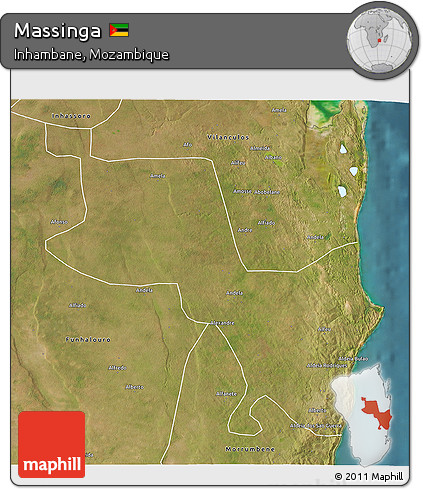 Satellite 3D Map of Massinga