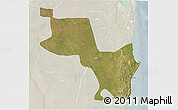 Satellite 3D Map of Massinga, lighten