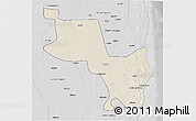 Shaded Relief 3D Map of Massinga, desaturated