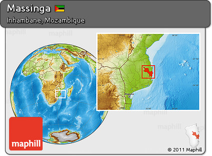 Physical Location Map of Massinga