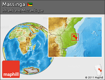 Physical Location Map of Massinga