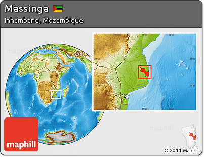Physical Location Map of Massinga