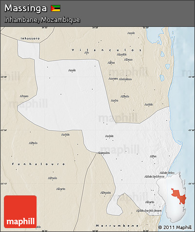 Classic Style Map of Massinga