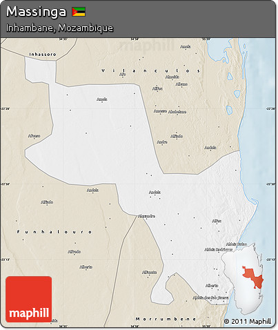Classic Style Map of Massinga