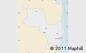 Classic Style Map of Massinga, single color outside