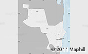 Gray Map of Massinga, single color outside