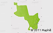 Physical Map of Massinga, cropped outside