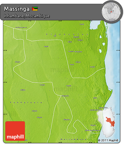 Physical Map of Massinga