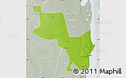 Physical Map of Massinga, lighten, semi-desaturated