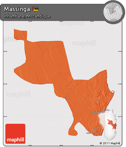 Political Map of Massinga, cropped outside
