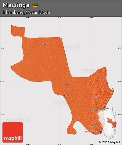 Political Map of Massinga, cropped outside