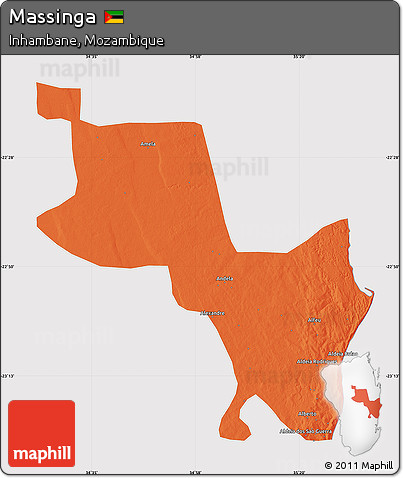 Political Map of Massinga, cropped outside