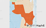 Political Map of Massinga, lighten
