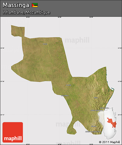 Satellite Map of Massinga, cropped outside