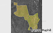 Satellite Map of Massinga, darken, desaturated