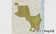 Satellite Map of Massinga, lighten